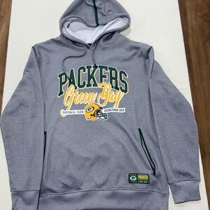 Green Bay Packers Team Apparel Gray Hoodie